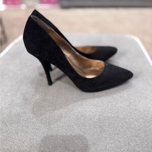 BCBG Black Suede Heels